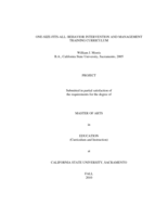 One-size-fits-all: behavior intervention and management training curriculum