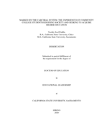 Marked by the carceral system: the experiences of community college students rejoining society and seeking to acquire higher education