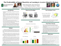 The predictability of innate reactivity on learning to aversive stimuli in rodents