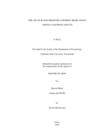 The use of blood-pressure lowering medications among California adults