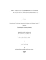 School-based culturally-informed trauma-sensitive practices: serving students from the Middle East