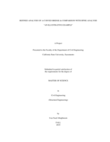 Refined analysis of a curved bridge & comparison with spine analysis “an illustrative  example”