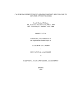California superintendents: leading district-wide change to advance student success