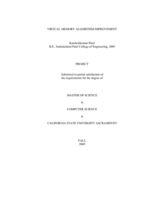 Virtual memory algorithm improvement