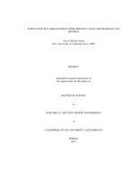 Substation bus arrangement performance analysis program and metrics