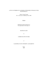 A study of priming in California newspaper coverage of the death penalty