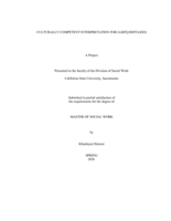 Culturally competent interpretation for LGBTQ refugees