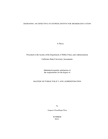 Designing an effective statewide entity for higher education