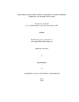 The effect of banning driver licenses to undocumented workers on traffic fatalities