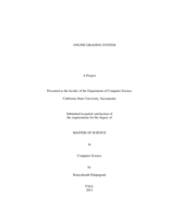 Online grading system