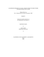 A handbook designed to guide a Hmong ethnic studies course for high school educators