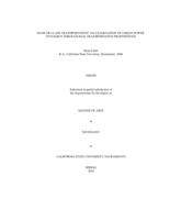 Mass or class transportation? : an examination of urban power dynamics through rail transportation propositions