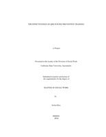 The effectiveness of QPR suicide prevention training