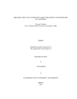 Breaking the cycle: substance abuse treatment and recidivism in California