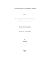 A content analysis of sugar dating websites