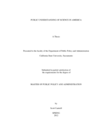 Public understanding of science in America