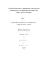 Lagrangian trajectories for immiscible displacement of water by supercritical CO2 in a homogeneous micromodel using particle tracking velocimetry