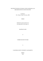 The effectiveness of WOM by using Facebook as an implementation in movie industry