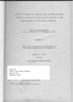 A study to develop a guide for use in self-appraisal within a community of the factors involved in the establishment of recreation districts