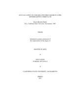 An evaluation of code-related precursors in a pre-kindergarten curriculum
