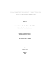 Social worker perceived barriers to working with at-risk youth and receiving informed consent