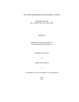 Network performance monitoring system