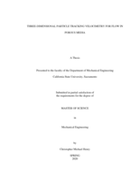 Three-dimensional particle tracking velocimetry for flow in porous media