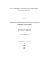 Relay desensitization due to increased penetration of distributed generation