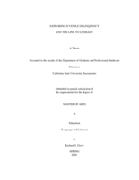 Exploring juvenile delinquency and the link to literacy