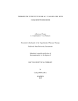 Therapeutic intervention for a 3-year-old girl with CASK-genetic disorder
