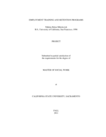 Employment training and retention programs