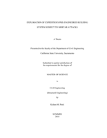 Exploration of expeditious pre-engineered building system subject to mortar attacks