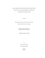 Social work students' perceptions of parents with intellectual and developmental disabilities in the child welfare system