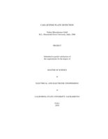 Car license plate detection