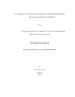 An assessment of mitigation strategies to address environmental impacts of homeless encampments