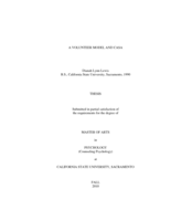 A volunteer model and CASA