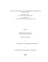 High voltage overhead long transmission line design and fault analysis