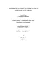 Management of patellofemoral pain syndrome with exercise and McConnell tape: a case report