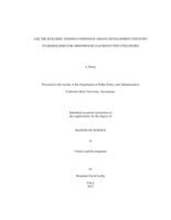 Ask the builders: finding consensus among development industry stakeholders for greenhouse gas reduction strategies