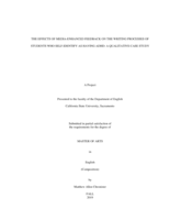 The effects of media-enhanced feedback on the writing processes of students who self-identify as having ADHD: a qualitative case study