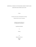 Geophysical evidence of upward displacement of deep saline groundwater in North Coles Levee