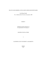 Health care barriers access among Medicare beneficiaries