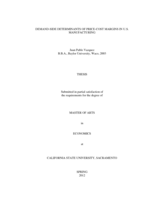 Demand-side determinants of price-cost margins in U.S. manufacturing