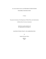 An analysis of local government interventions for edible food recovery
