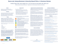 Nurse-led, interprofessional, university-based clinics: a literature review