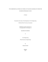 Two-dimensional hydraulic model of folsom dam breach under the maximum probable flood