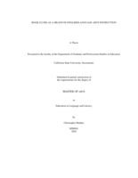 Book clubs as a means of english/language arts instruction