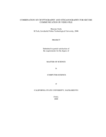 Combination of cryptography and steganography for secure communication in video file