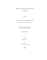 Greeks on the road to World War I: an exhibit