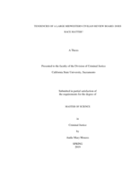 Tendencies of a large Midwestern civilian review board: does race matter?